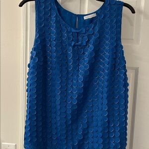 Talbots Vibrant Blue Sleeveless Top
